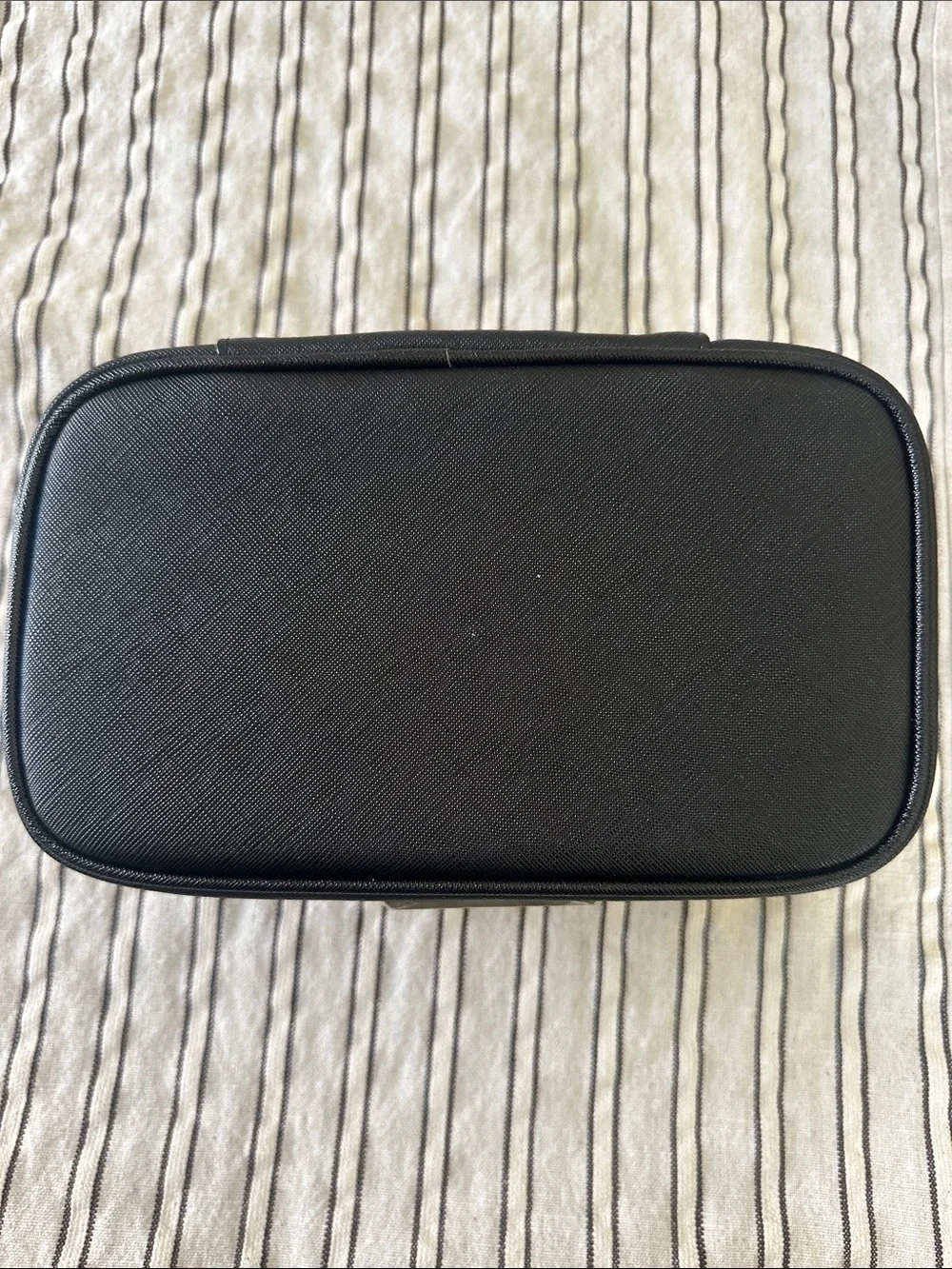 Versace Black Cosmetic Case with Gold Plate